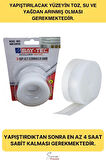 Rüzgar Ses Toz Böcek Önleyici Kapı Altı Isı Yalıtım Soğuk Kesici Şerit Bant Şeffaf 40 Mm X 3 Mt