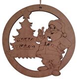 🎅 Ahşap Harikası: Boyanabilir Noel Baba Kapı Süsü - Yeni Yılın Büyüsünü Kapınıza Getirin! 🚪🌟