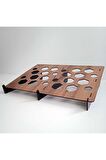 Ahşap MDF Demonte 15.6 inç Laptop Standı - Siyah Ayaklı