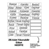 Porsima 24lü Buzdolabı Düzenleyici Derin Dondurucuya Uygun Etiketli Buzluk Bakliyat Saklama Kabı - Antrasit