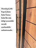 Homdep Çelik Kapı Çekme Tutma Kolu Kare Model Renk Saten 60cm
