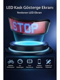 Akıllı LED Kask Ekranı Uygulama Kontrollü, Şarjlı, Tüm Kasklara Uyumlu Trafikte Görünürlük Sağlayan