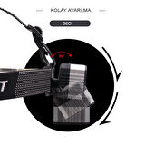 pilelistore 4 Modlu Sensörlü Şarjlı  Güçlü Kafa Lambası Wt-248