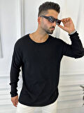 Kazak Oversize Örme Natural Pamuk Tüylenmeyen Kazak Salaş Tarz Triko Sweatshirt