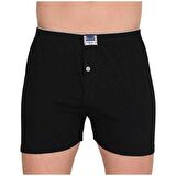 2 Adet Berrak 1099 Düğmeli Erkek Boxer %100 Pamuk Penye Boxer 