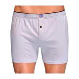 2 Adet Berrak 1099 Düğmeli Erkek Boxer %100 Pamuk Penye Boxer 