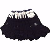 12 Adet Dündar Unisex Patik Dikişsiz Cotton Plus Çorap