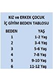 TUTKU 0166 KIZ ÇOCUK GENİŞ ASKILI ATLET 3 Adet