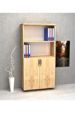 KOBİÇ Dosya Dolabı Yarım Kapak 80x35x150 Cm (MEŞE)