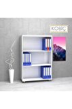 KOBİÇ Dosya Dolabı Açık Raflı 80x35x115 Cm (BEYAZ)