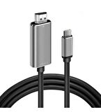 Type-C to HDMİ 4K Destekli HDTV Projektör 2 Metre  30 Hz Çevirici Görüntü Kablosu