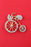 Bisiklet broş. Taşlı tasarım bisiklet broş. Yaka iğnesi bisiklet broş. Kadın broş. Broş.