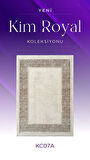 Royal Halı Kim Royal KC07A Krem Vizon Akrilik Yumuşak Dokulu Modern Çerçeveli Halı
