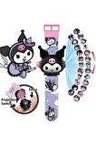 Çocuk Kuromi My Melody Cinnamorall Figürlü Dijital Kol Saati