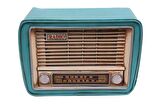 Dekoratif Metal Radyo Kumbaralı Vintage Hediyelik