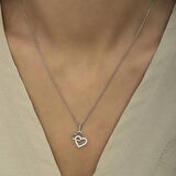 925 Ayar Gümüş Kalp Kadın Gümüş Kolye