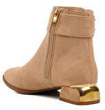 Feles Bilek Toka Detaylı Klasik Düz Taban Kadın Bot