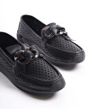 Feles Delikli Loafer Kadın Babet