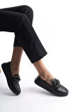 Feles Delikli Loafer Kadın Babet