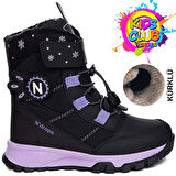 Kids Club Shoes Ndrops-014 İçi Yünlü Unisex Kar Botu Çocuk Bot
