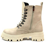 Mehtap Kauçuk Taban Kopçalı Postal Kadın Bot