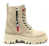 Mehtap Süs Fermuar Detaylı Kaymaz Taban Kadın Postal Bot