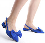 Feles Kurdela Detaylı Arkası Açık Kadın Babet Ayakkabı