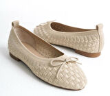 Feles Triko Fiyonk Detaylı Kadın Babet Ayakkabı