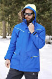 Kışlık Erkek Mont Su Geçirmez Kayak Fiyort 730 Milford Saxmavi