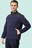 Kışlık İş Güvenliği Softshell Mont Allium Suya Rüzgar Kesici Termal İç Astarlı
