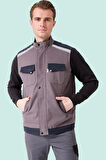 Kışlık Gabardin İş Yeleği Sıcak Rüzgar Geçirmez Blaze Tutucu Fonksiyonel Cepli