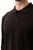 Polo Yaka Uzun Kollu Tshirt 100 Pamuk Padus shirt Şık Konforlu İş