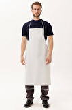 Uzun Mutfak Önlüğü Aşçı ve Garsonlar için Ayarlanabilir Yucca Long Şık Askılı