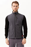 Softshell Erkek Yelek Kışlık İş Güvenliği Salina Günlük Kullanıma Uygun Konforlu Kesim Fermuarlı