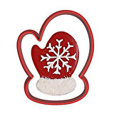 Noel Yılbaşı Eldiven Kurabiye Kalıbı Şekillendirici Kopat