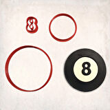 8 Top Detay Kurabiye Kalıp Seti 3’lü