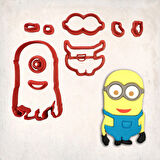 Despicable Me – Kısa Minion Detay Kurabiye Kalıp Seti 9’lu