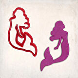 Deniz Kızı 2 Kurabiye Kalıbı Şekillendirici Kopat