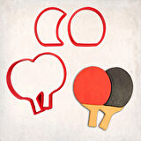 Ping Pong Detay Kurabiye Kalıp Seti 3’lü