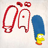 Simpsons Marge Simpson Detay Kurabiye Kalıp Seti 5’li