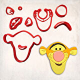 Winnie the Pooh Tigger Detay Kurabiye Kalıp Seti 8’li