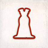 Abiye Elbise-1 Kurabiye Kalıbı Şekillendirici Kopat