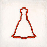 Abiye Elbise-2 Kurabiye Kalıbı Şekillendirici Kopat