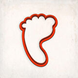 Bebek Ayak Kurabiye Kalıbı Şekillendirici Kopat