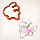 Yavru Tavşan Kurabiye Kalıbı Şekillendirici Kopat