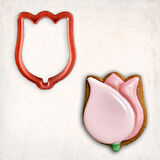 Lale Kurabiye Kalıbı Şekillendirici Kopat 8 cm