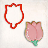 Lale-2 Kurabiye Kalıbı Şekillendirici Kopat 8 cm