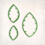 Tropikal Yapraklar-2 Kurabiye Kalıp Set 3’lü