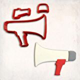 Megafon Detay Kurabiye Kalıp Seti 3’lü