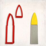 Kurşun Detay Kurabiye Kalıp Seti 2'li